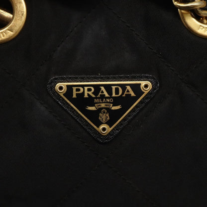 Prada Re-Edition 1995 Chain Tote Quilted Re-Nylon, BLACK, NYLON, Shoulder bag