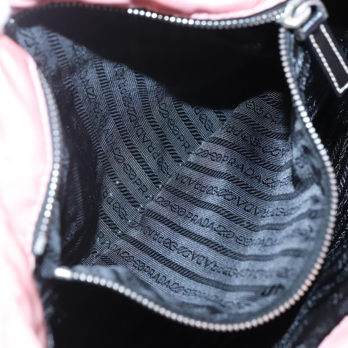 Prada Chain Zip Tote Quilted Tessuto, PINK, NYLON, Tote bag