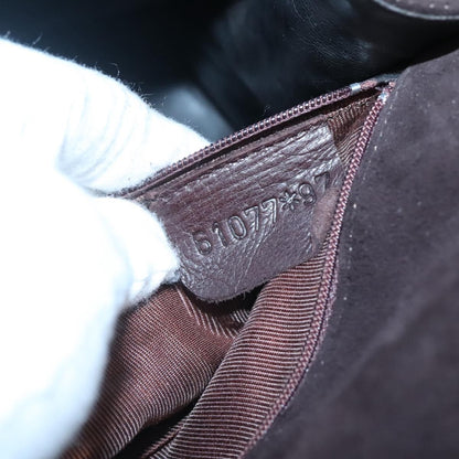 Bally Vintage Handbag Quilted suede, BROWN, SUEDE, Handbag