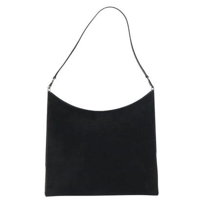 Salvatore Ferragamo Vintage Shoulder Bag Suede, BLACK, SUEDE, Shoulder bag