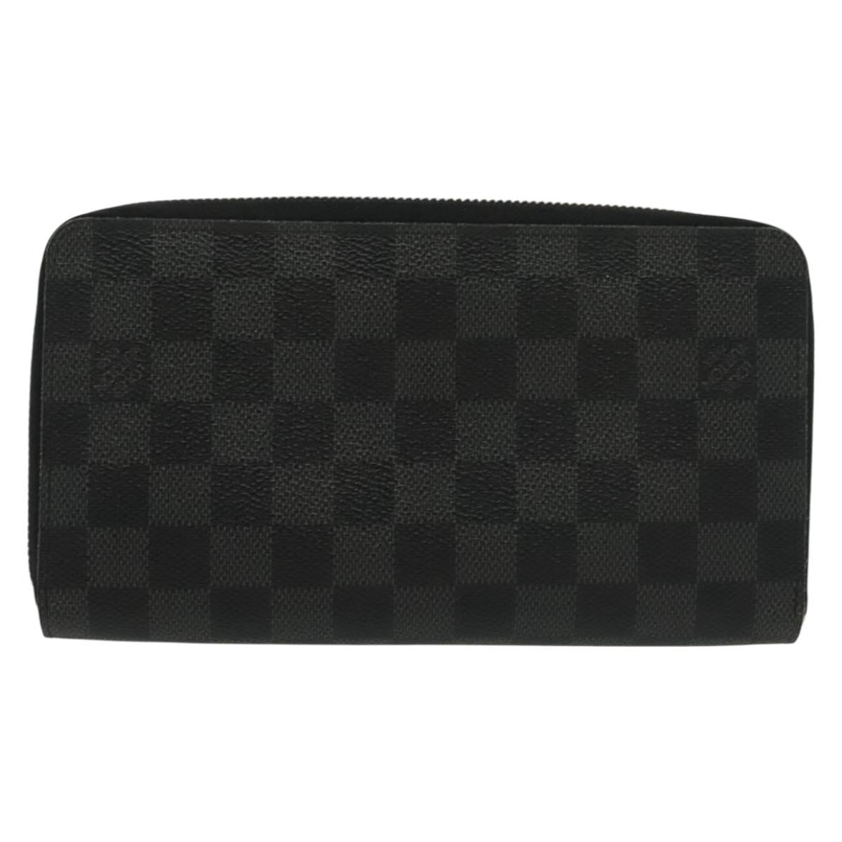 Louis Vuitton Zippy Organizer Limited Edition Damier Graphite, BLACK, CANVAS, Wallets