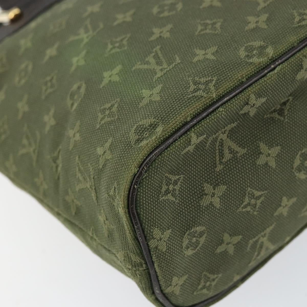 Louis Vuitton Lucille Handbag Mini Lin, KHAKI, CANVAS, Handbag