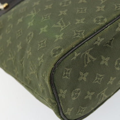 Louis Vuitton Lucille Handbag Mini Lin, KHAKI, CANVAS, Handbag