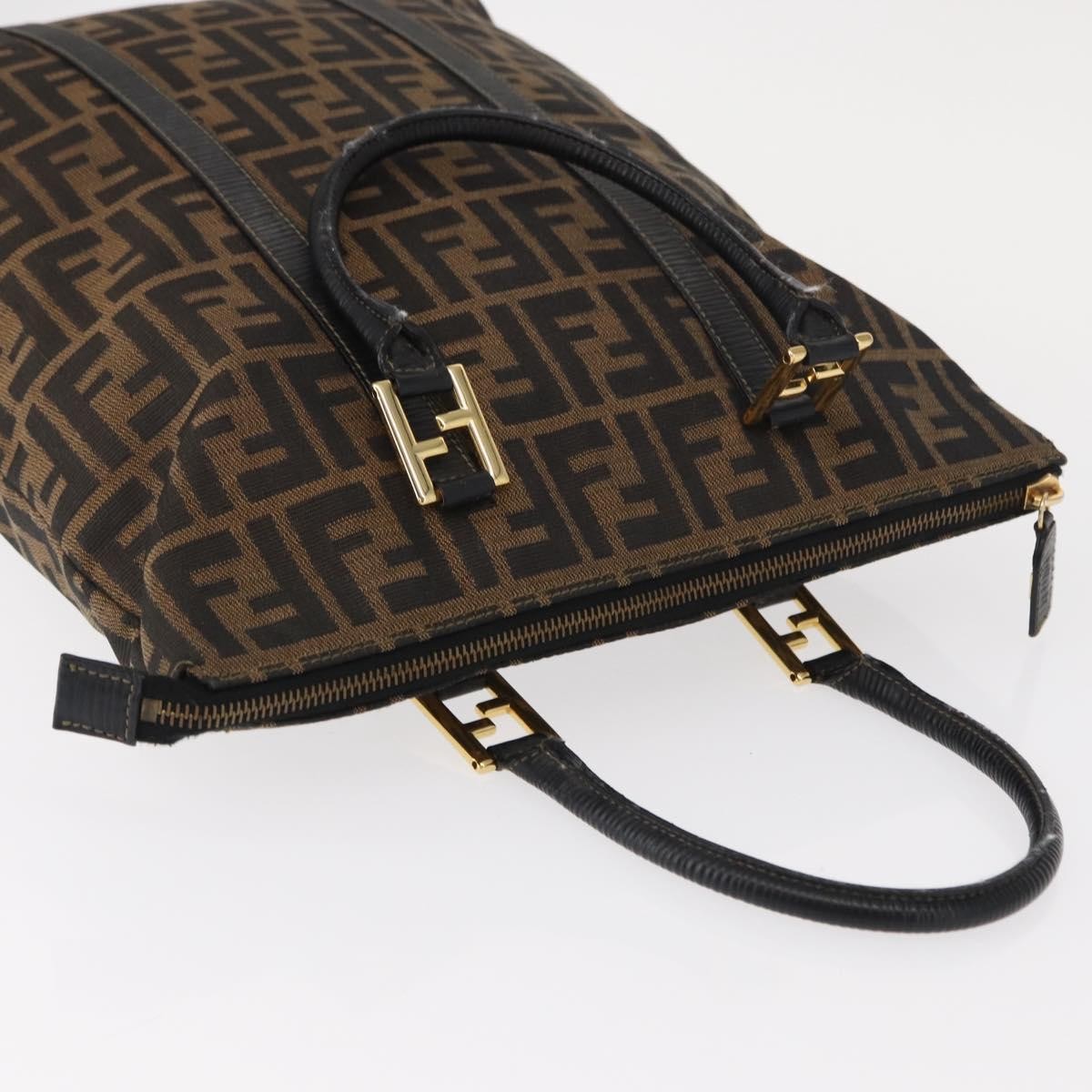 Fendi Zucca Tote bag Canvas, BLACK, CANVAS, Tote bag