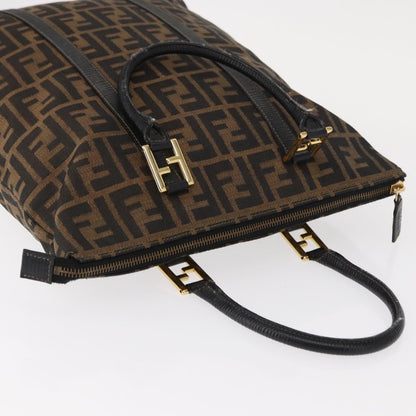 Fendi Zucca Tote bag Canvas, BLACK, CANVAS, Tote bag
