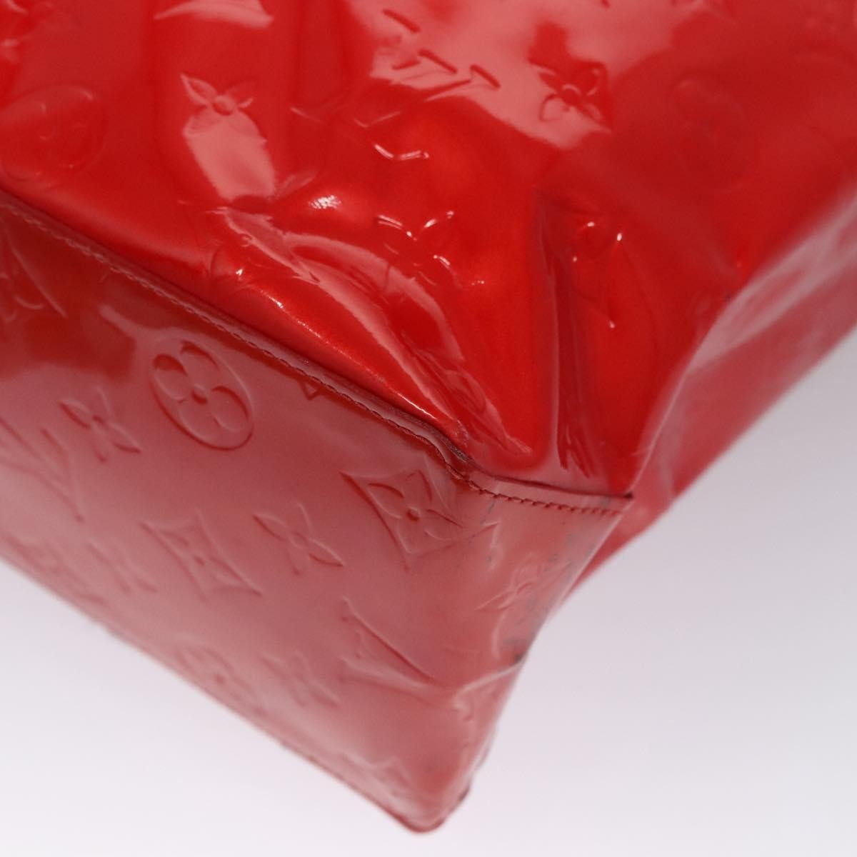 Louis Vuitton Reade Handbag Monogram Vernis, RED, PATENT_LEATHER, Handbag