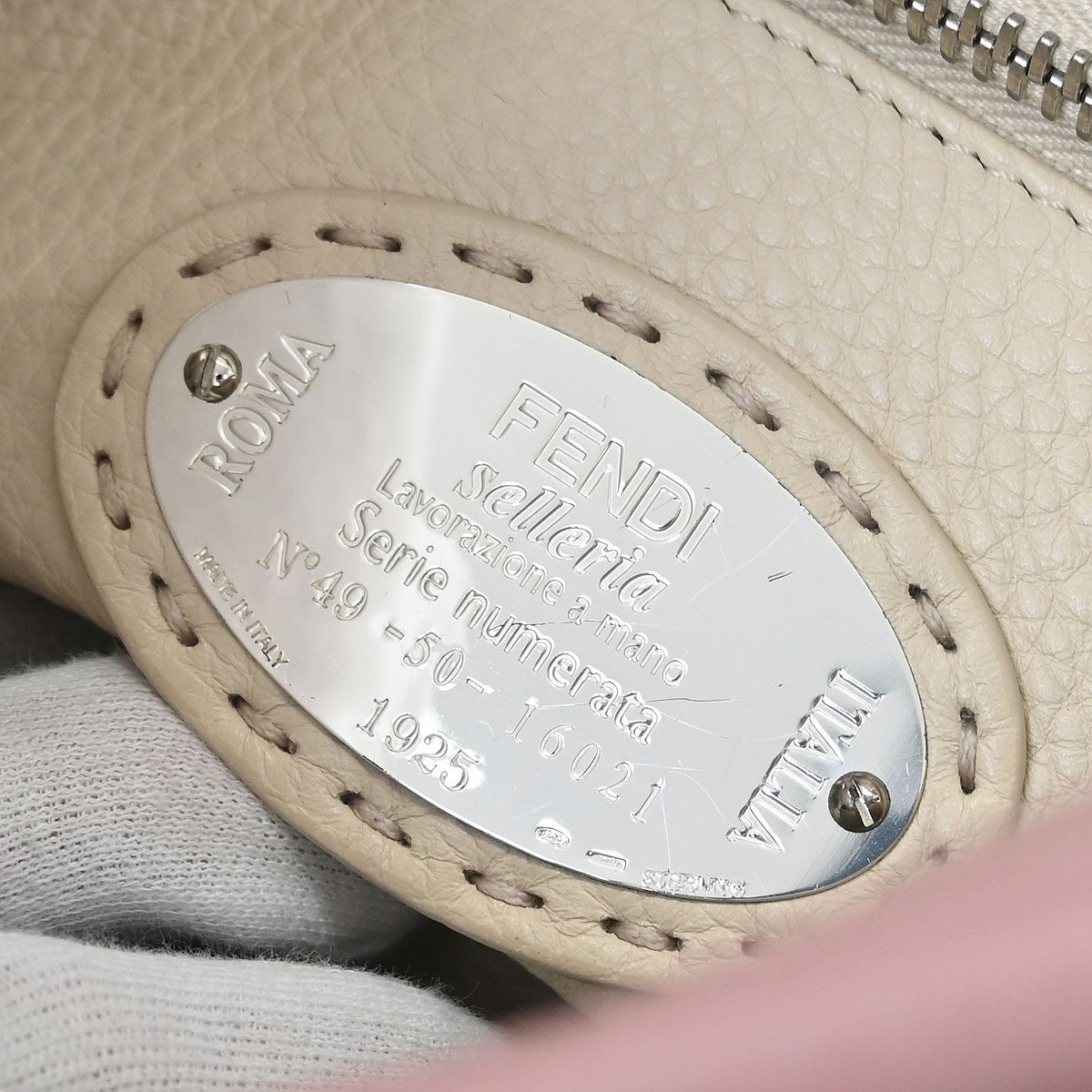 Fendi Selleria Peekaboo Bag Leather, PURPLE, LEATHER, Handbag