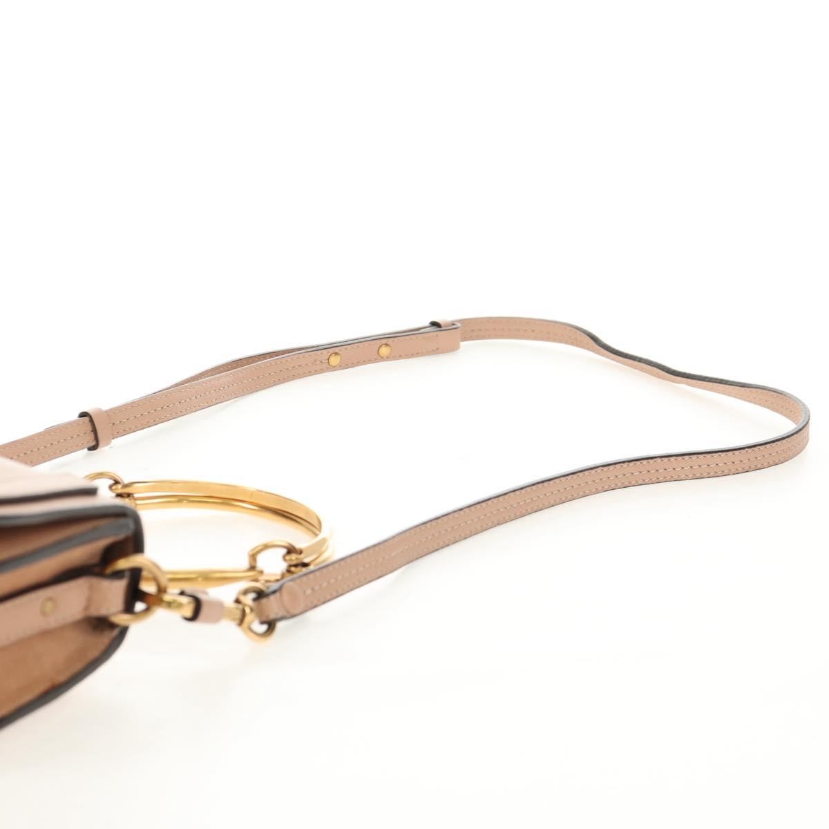 Chloe Nile Crossbody Bag Leather, PINK, LEATHER, Shoulder bag