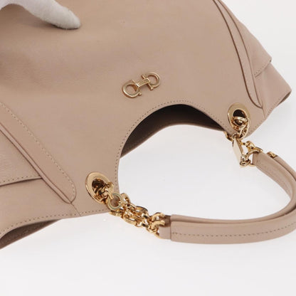 Salvatore Ferragamo Betulla Chain Tote Leather, PINK, LEATHER, Tote bag