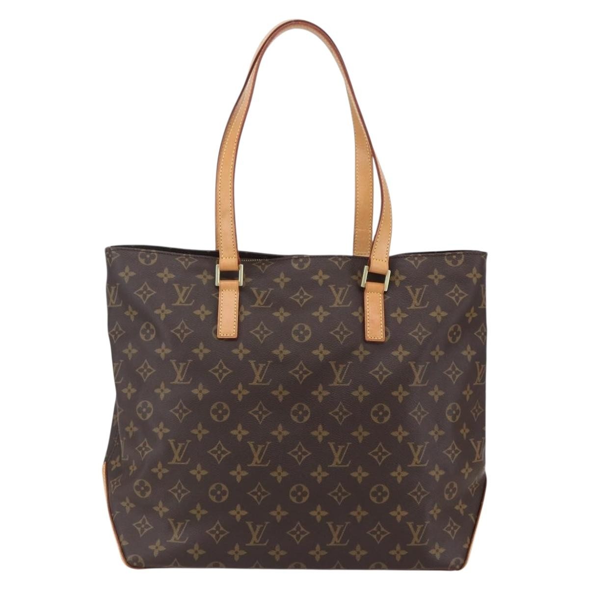 Louis Vuitton Cabas Mezzo Monogram Canvas, BROWN, CANVAS, Tote bag