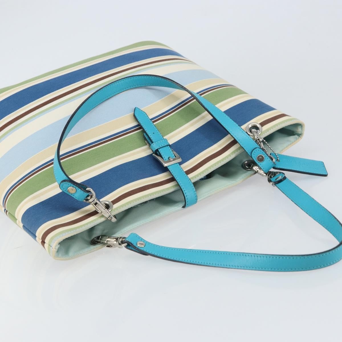 Burberry Vintage tote bag Canvas, BLUE, CANVAS, Tote bag