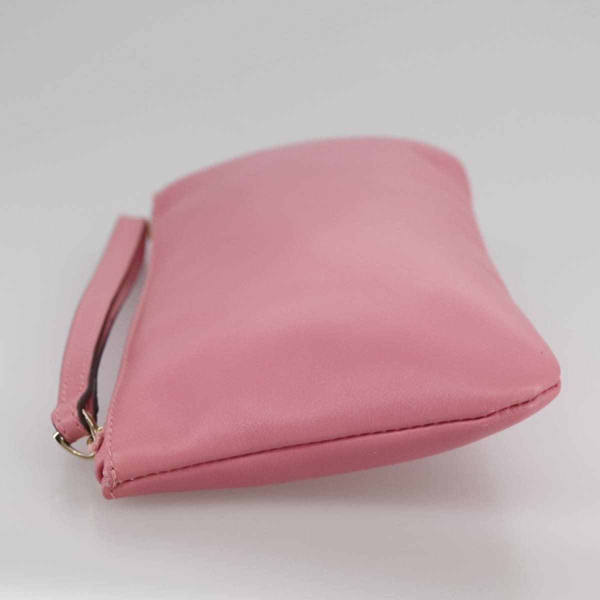 Valentino Garavani Zip Pouch Leather, PINK, LEATHER, Clutche & pouche