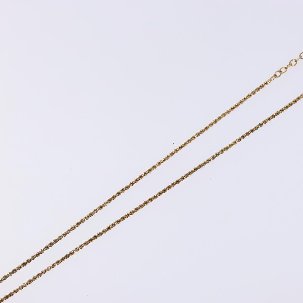 Christian Dior CD Round Pendant Necklace Metal, GOLD, METAL, Necklace