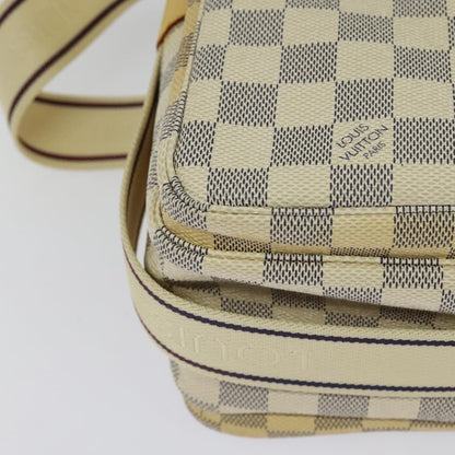 Louis Vuitton Naviglio Handbag Damier, WHITE, CANVAS, Shoulder bag