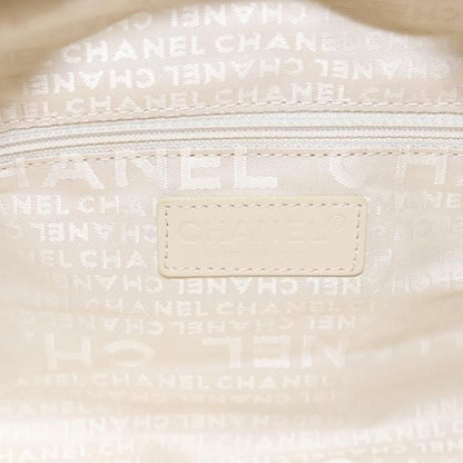 Chanel Chocolate Bar CC Bowler Bag Canvas, BEIGE, CANVAS, Handbag