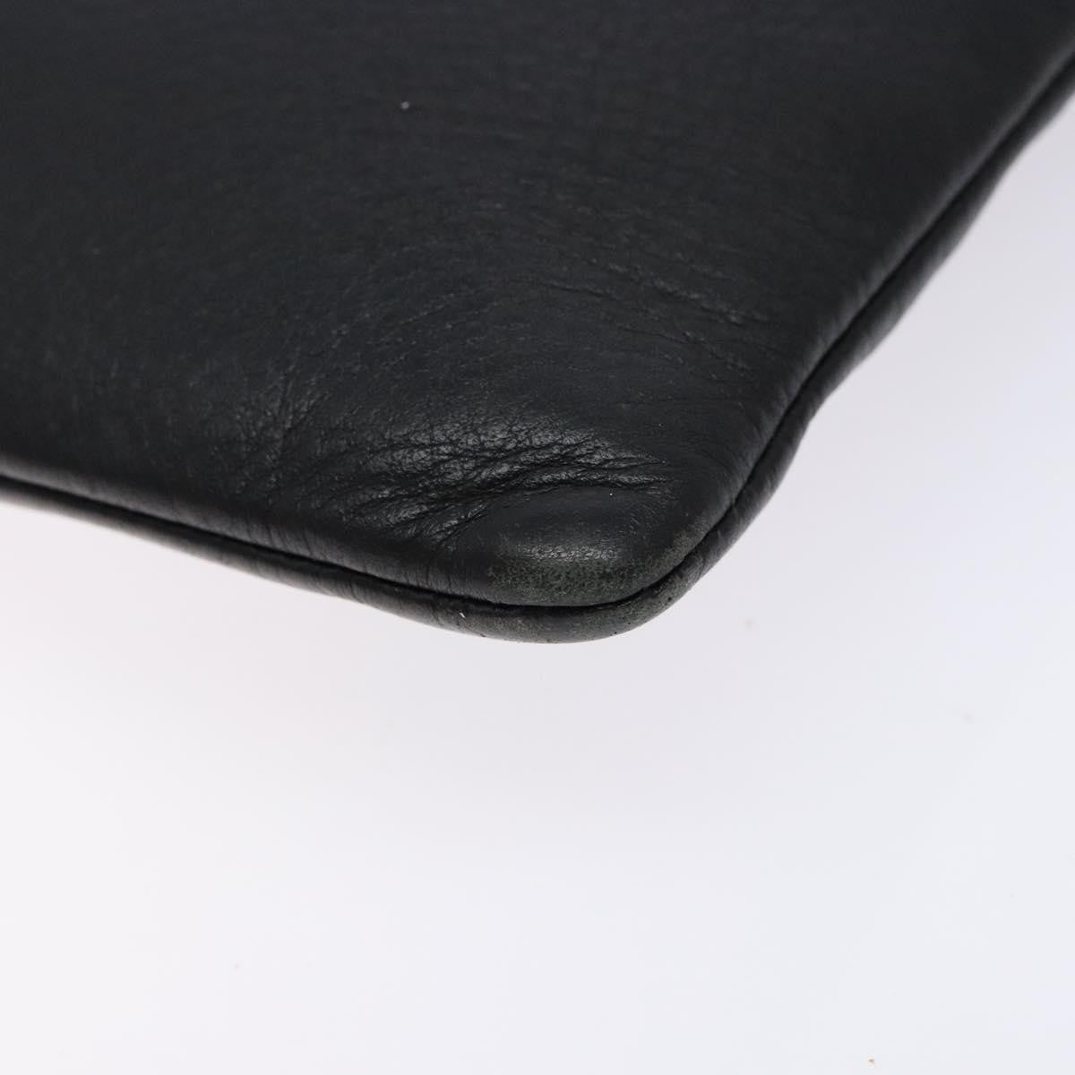 Balenciaga Everyday Logo Pouch Printed Leather, BLACK, LEATHER, Clutche & pouche