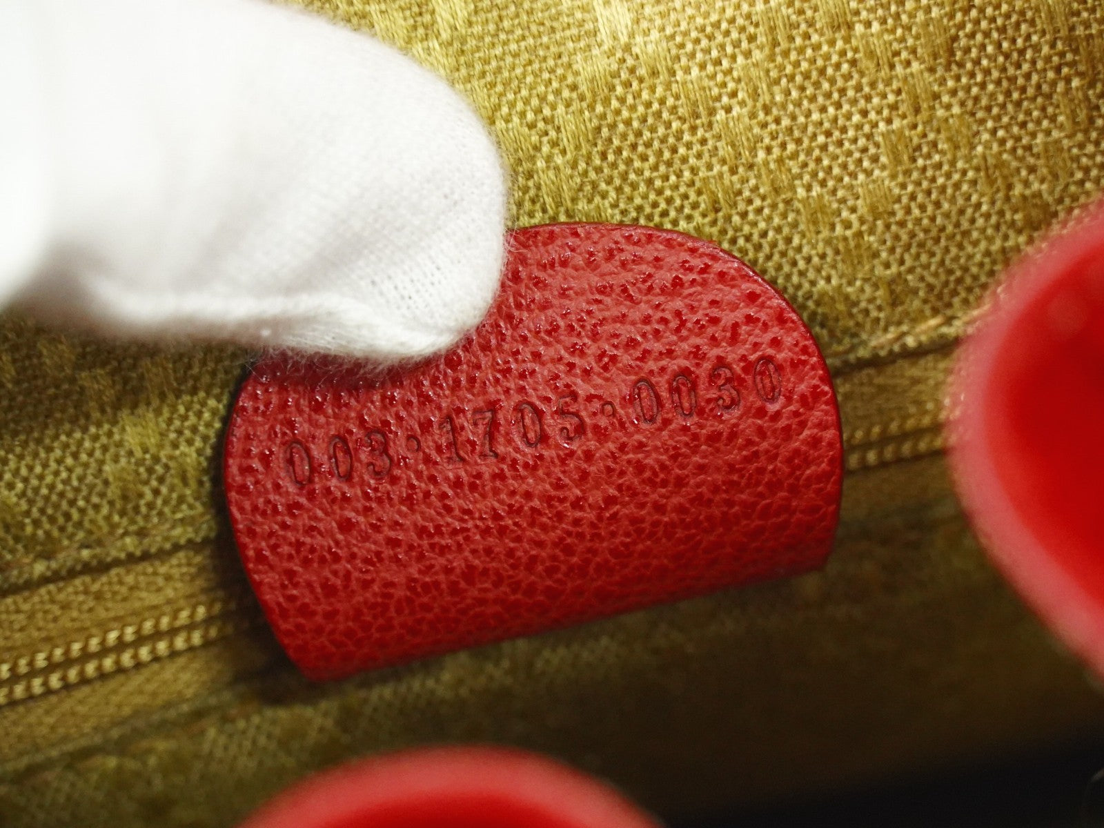 Gucci Vintage Bamboo Backpack Suede, RED, SUEDE, Backpack