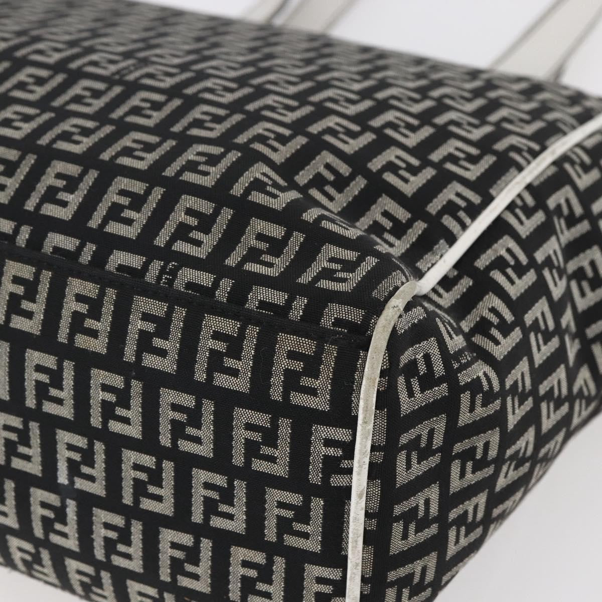 Fendi Zucca Tote bag Canvas, BLACK, CANVAS, Tote bag