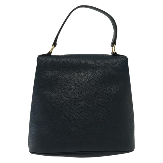 Christian Dior Vintage Handbag Leather, NAVY, LEATHER, Handbag