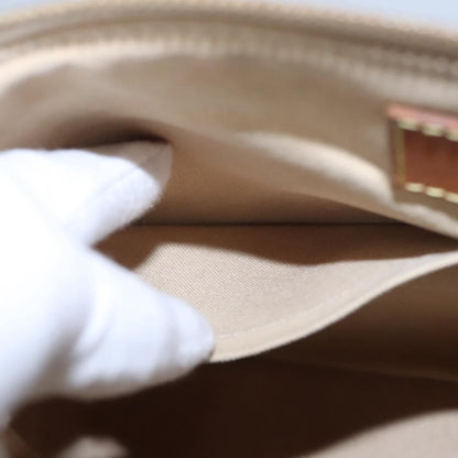 Louis Vuitton Siracusa Handbag Damier, WHITE, CANVAS, Shoulder bag