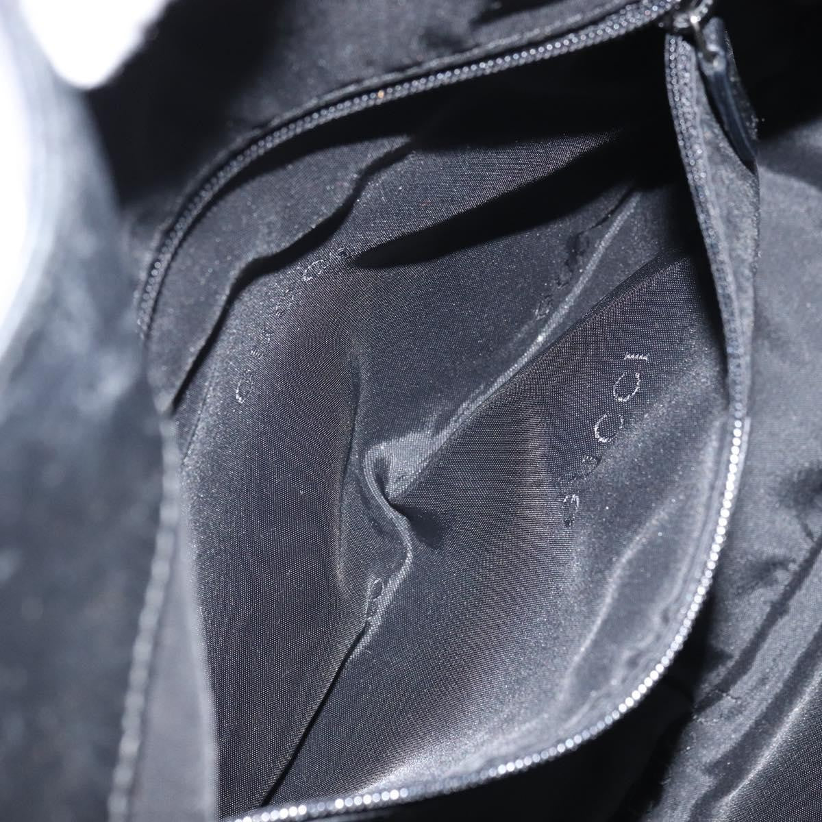 Gucci Vintage Bamboo Shoulder Bag Leather, BLACK, LEATHER, Shoulder bag