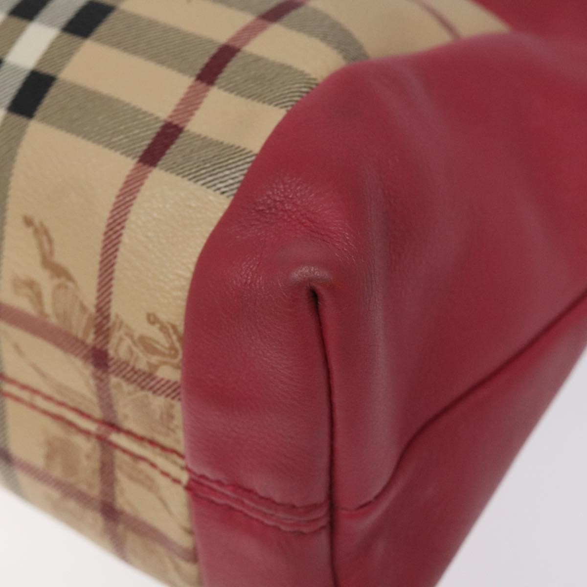 Burberry Flap Shoulder Bag Nova Check Coated Canvas, PINK, CANVAS, Shoulder bag