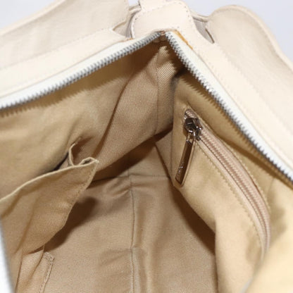 Salvatore Ferragamo Gancini handbag Leather, BEIGE, LEATHER, Handbag