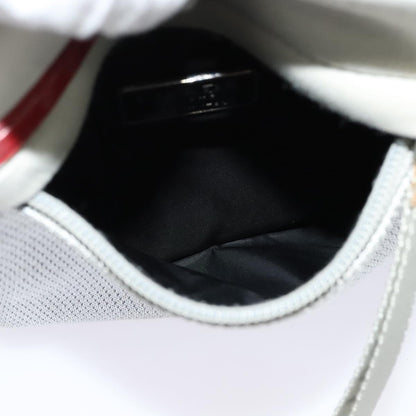 Prada Sport Zip Shoulder Bag Cotton, SILVER, COTTON, Shoulder bag