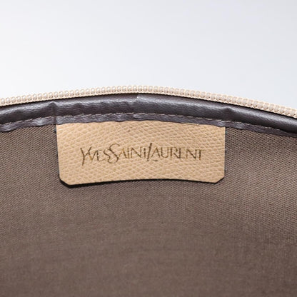 Saint Laurent Vintage Clutch PVC, BROWN, PVC, Clutche & pouche