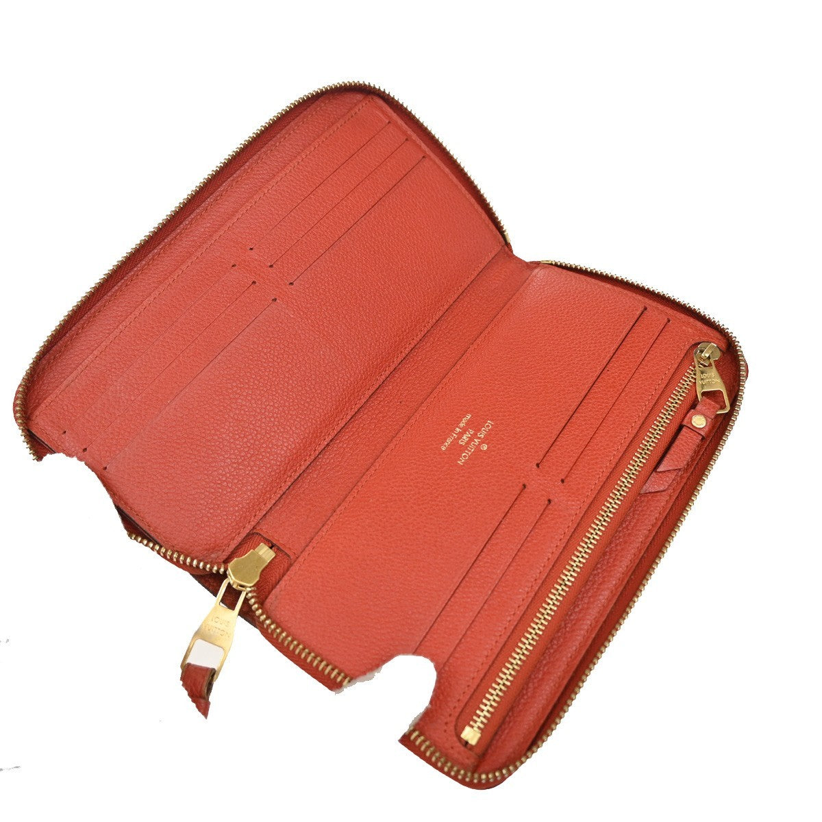 Louis Vuitton Secret Wallet Monogram Empreinte Leather, ORANGE, LEATHER, Wallets