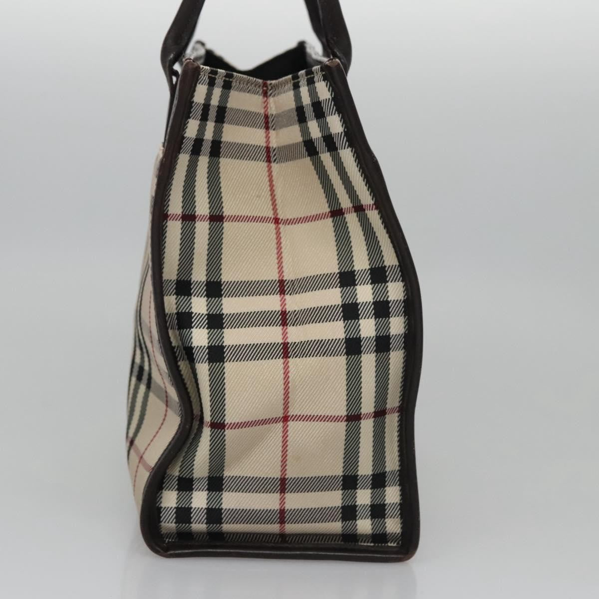 Burberry Nova Check Tote Canvas and Leather, BEIGE, CANVAS, Tote bag