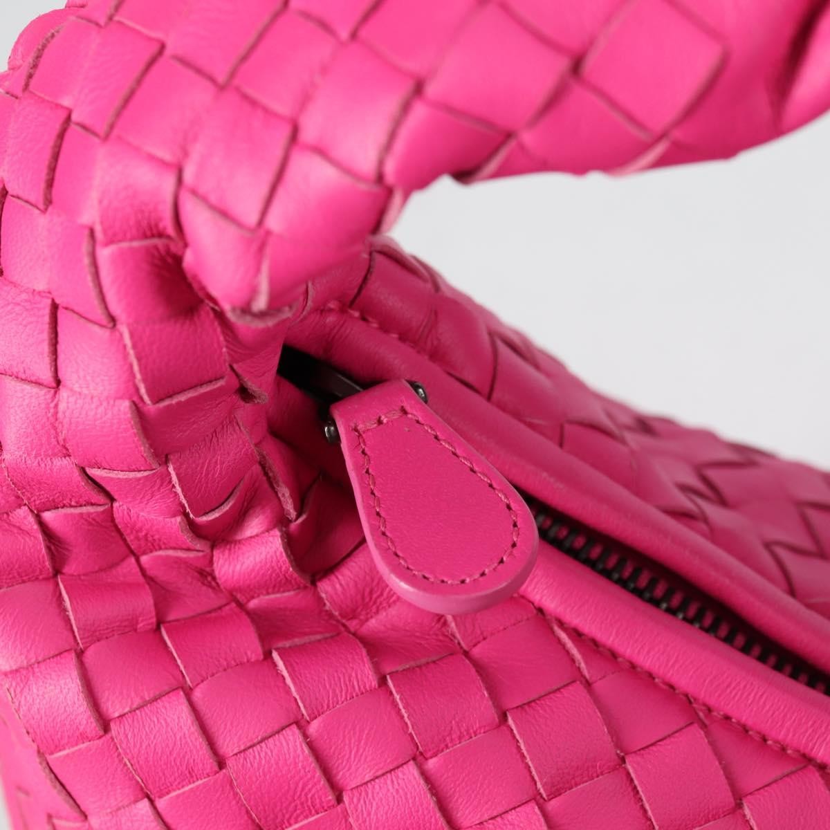 Bottega Veneta Veneta Hobo Intrecciato Nappa, PINK, LEATHER, Handbag