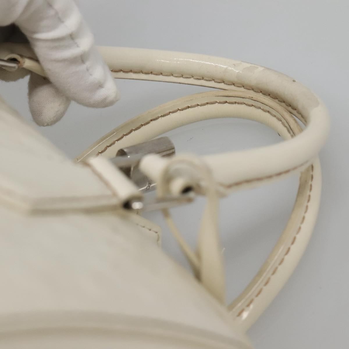 Louis Vuitton Speedy Cube Bag Damier Facette, WHITE, PATENT_LEATHER, Handbag