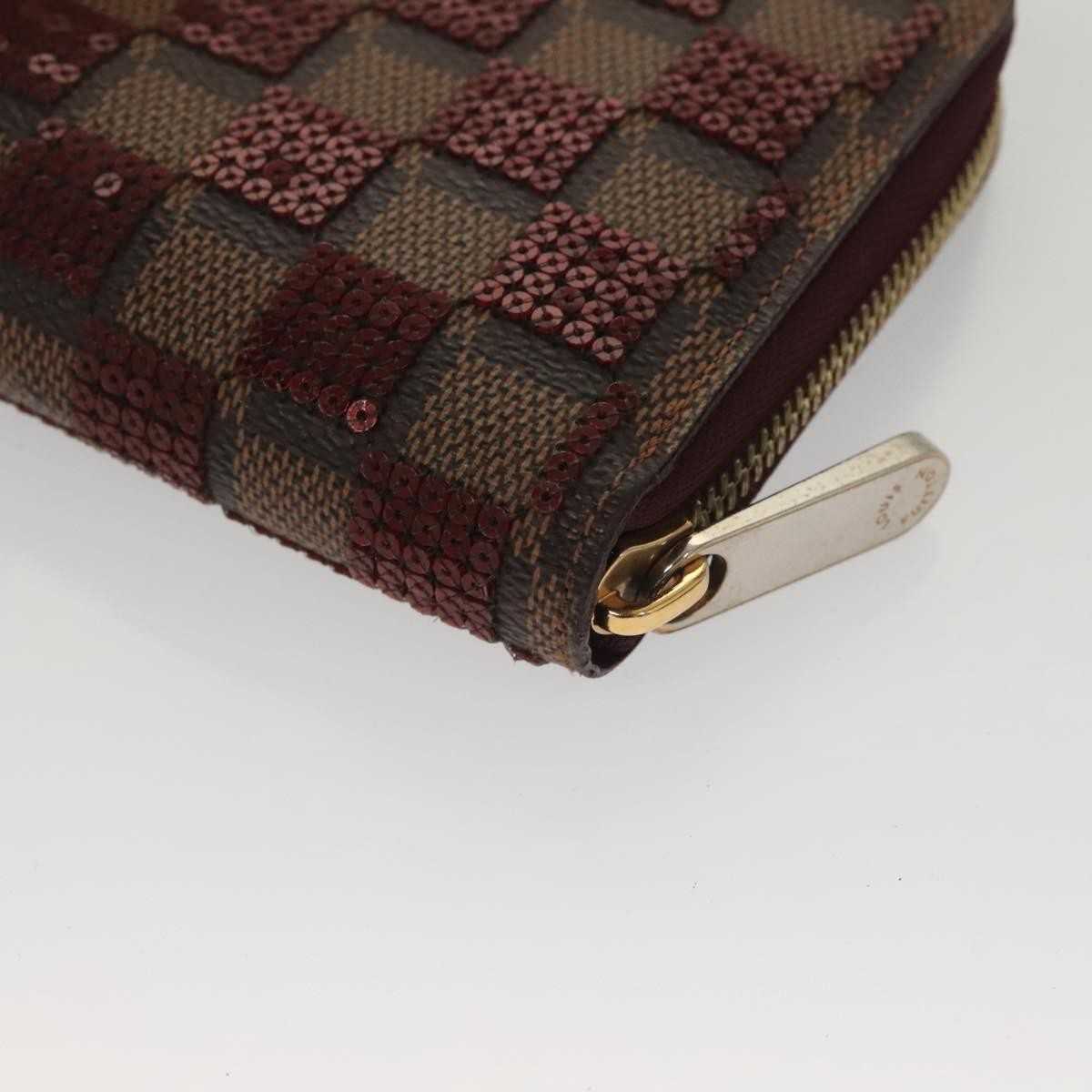 Louis Vuitton Zippy Wallet NM Damier, RED, CANVAS, Wallets