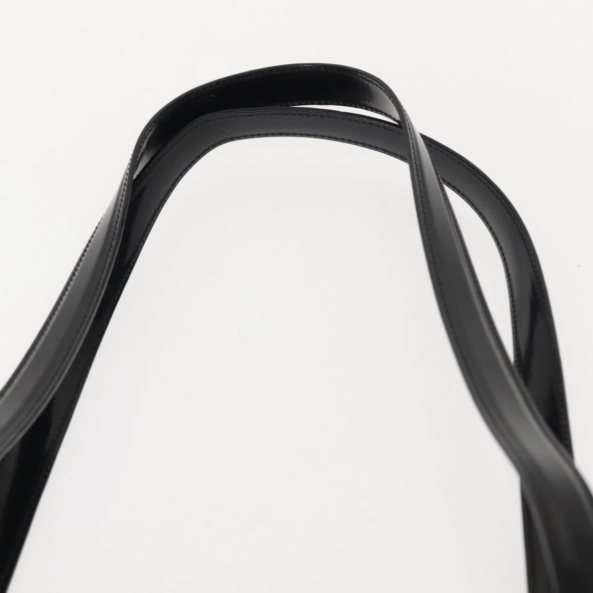 Salvatore Ferragamo Gancini Tote Patent leather, BLACK, PATENT_LEATHER, Tote bag