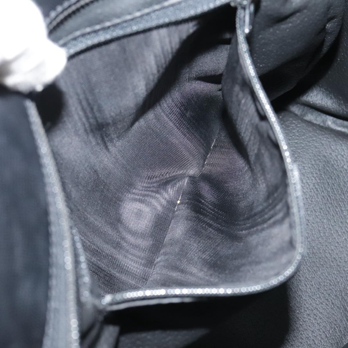 Celine Circle Logo Handbag Leather, BLACK, LEATHER, Handbag