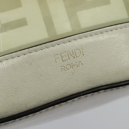 Fendi FF Logo Mon Tresor Bucket Bag Canvas, WHITE, CANVAS, Shoulder bag