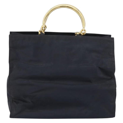 Prada Metal Handles Tote Tessuto, BLACK, NYLON, Tote bag