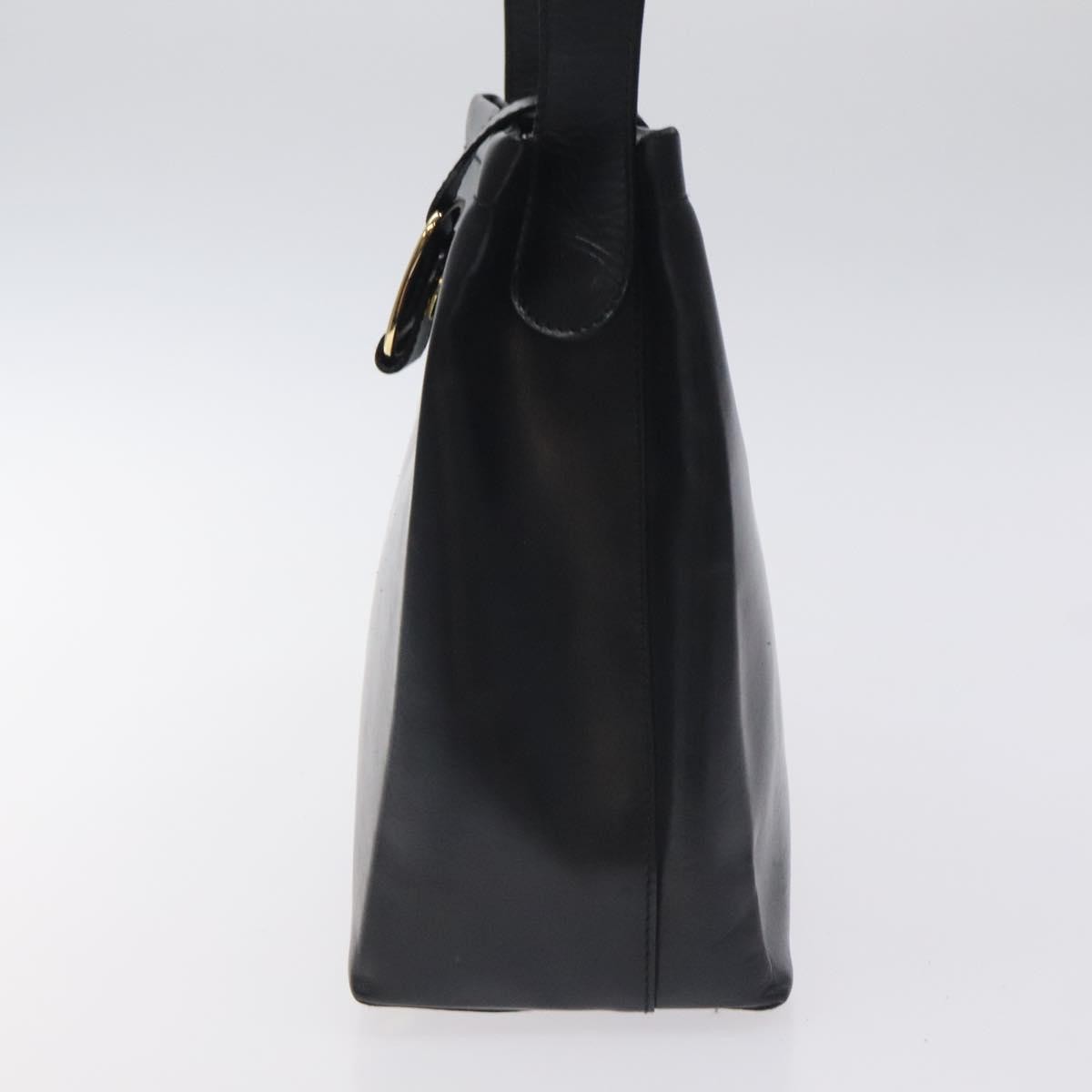 Salvatore Ferragamo Vala Shoulder Bag Leather, BLACK, LEATHER, Shoulder bag