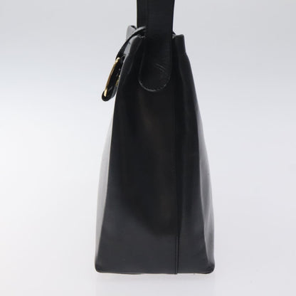 Salvatore Ferragamo Vala Shoulder Bag Leather, BLACK, LEATHER, Shoulder bag