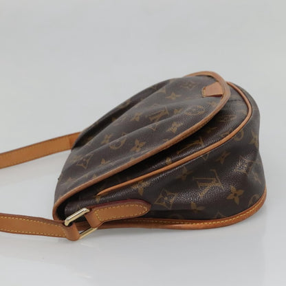 Louis Vuitton Menilmontant Handbag Monogram Canvas, BROWN, CANVAS, Shoulder bag