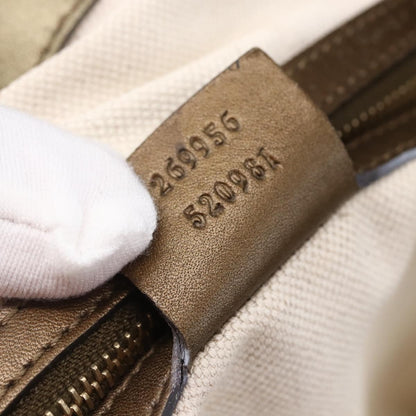 Gucci Heart Bit Open Tote GG Canvas with Leather, BEIGE, CANVAS, Tote bag