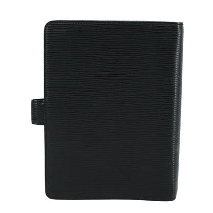 Louis Vuitton Agenda Cover Epi Leather, BLACK, LEATHER, Wallets