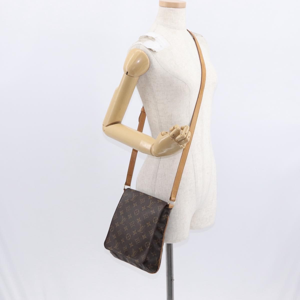 Louis Vuitton Musette Salsa Handbag Monogram Canvas, BROWN, CANVAS, Shoulder bag