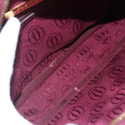 cartier Must de Cartier Shoulder Bag Leather, BURGUNDY, LEATHER, Shoulder bag