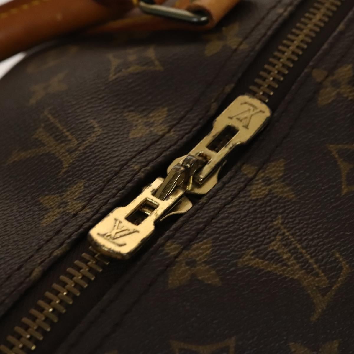 Louis Vuitton Keepall Bag Monogram Canvas, BROWN, CANVAS, Travel bag