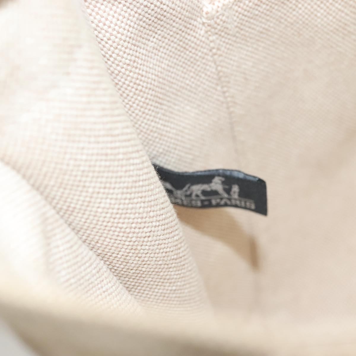 Hermes Fourre Tout Tote Toile, BEIGE, CANVAS, Tote bag