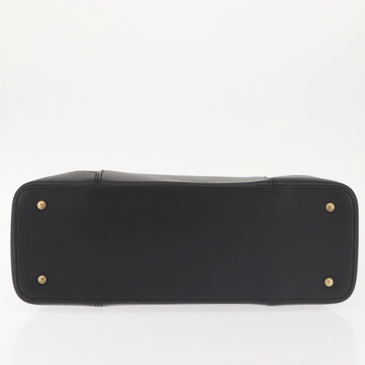 Burberry Vintage Tote Leather, BLACK, LEATHER, Tote bag