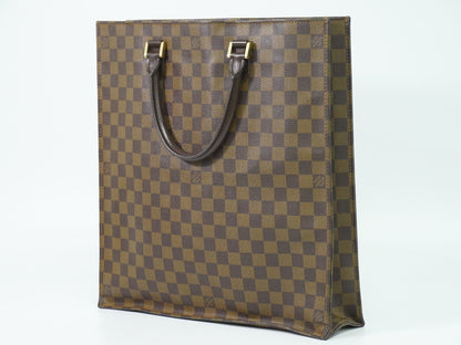 Louis Vuitton Sac Plat Bag Monogram Canvas, BROWN, CANVAS, Tote bag