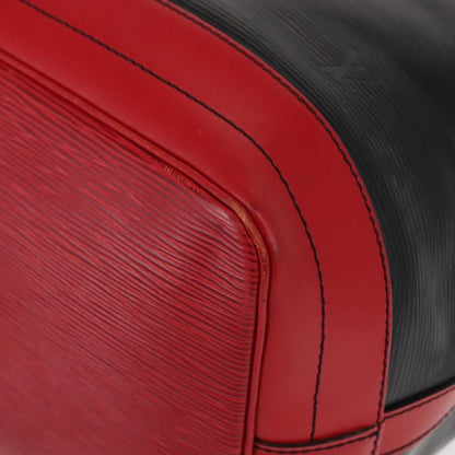 Louis Vuitton Bicolor Noe Handbag Epi Leather, BLACK, LEATHER, Shoulder bag